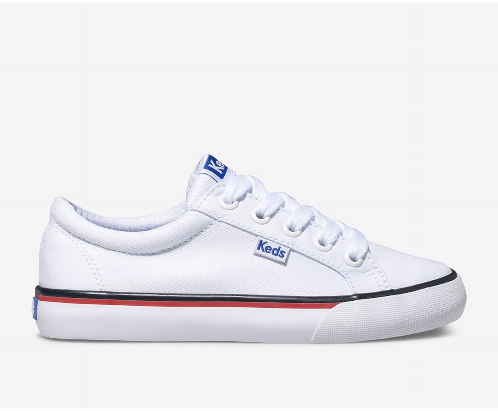 Boy Keds Jump Kick Canvas Shoes White 2651349UK - South Africa